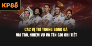 Các Vị Trí Trong Bóng Đá: Vai Trò, Nhiệm Vụ Và Tên Gọi Chi Tiết