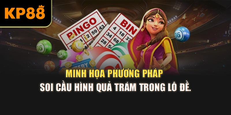 Minh họa phương pháp soi cầu hình quả trám trong lô đề.